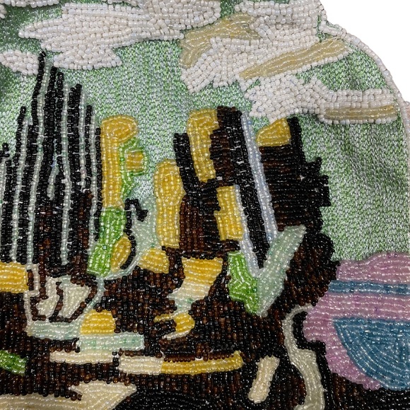 Vintage hand beaded coin purse - Picture 2 of 3